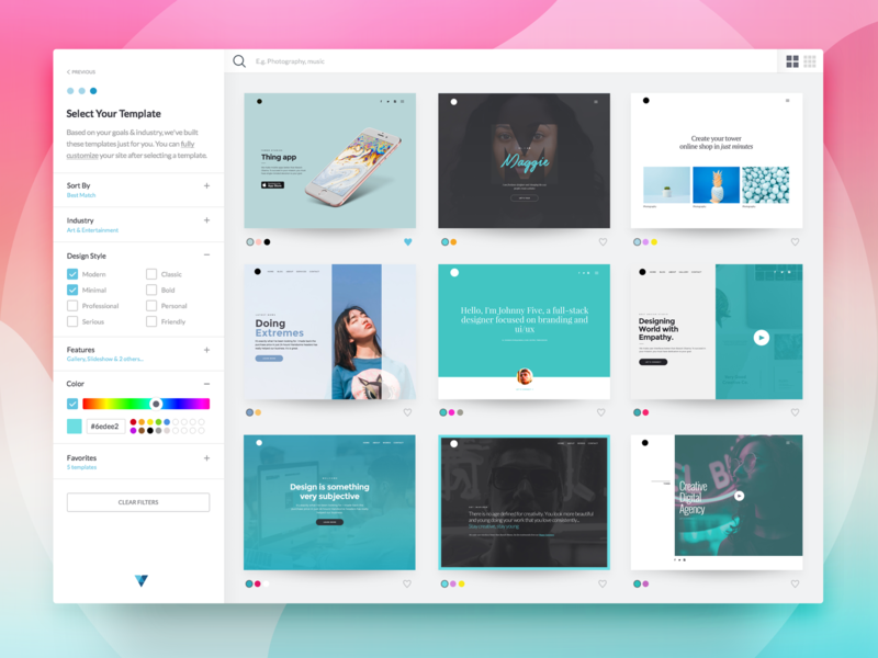 dribbble template select 2x